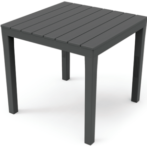 TAVOLO RESINA QUADRATO 78X78CM "BALI" ANTRACITE - Di Liello Ferramenta